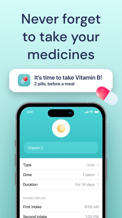 Pill Reminder ◐ Med Planner Screenshot
