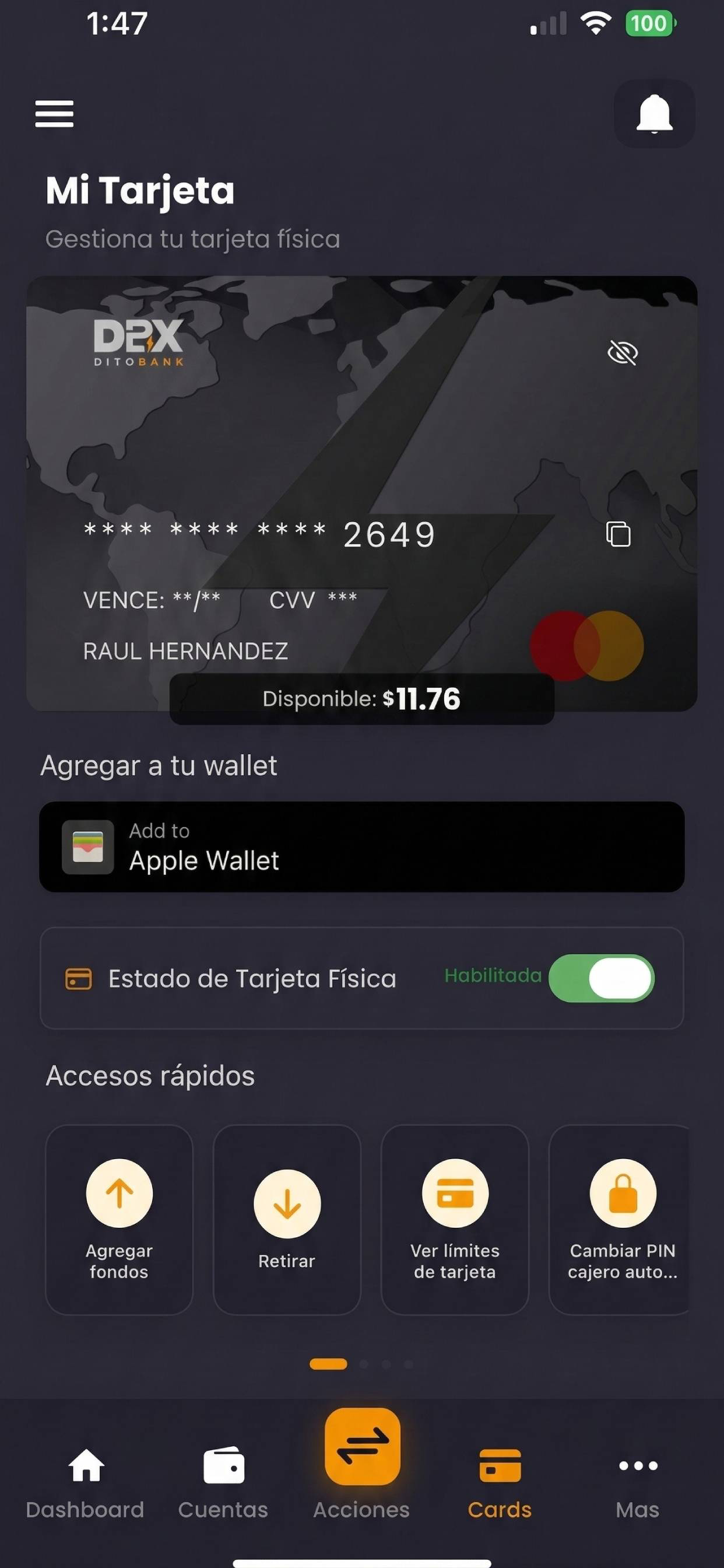 DitoBanx Wallet Personas