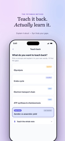 Synapsi - AI Study Notes Screenshot 5 of 5
