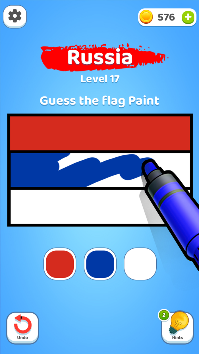 Paint Flag Color Match Puzzle