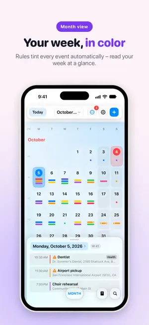 ColorCalendar - Color Planner screenshot 1