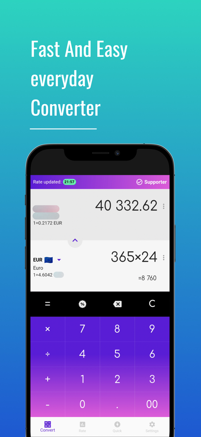 Fast Brazilian Real converter