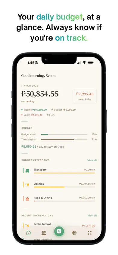 BudGIT AI - Offline Budget App screenshot 1