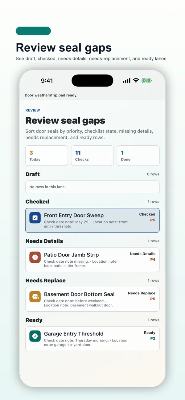 Screenshot #3 pour Door Weatherstrip Check Pad