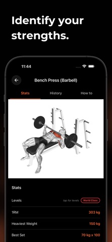 Rep AI - Gym Ranked Lifts screenshot