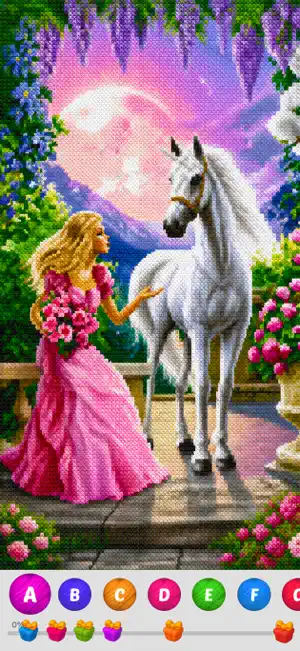 Cross Stitch Coloring Art screenshot 2
