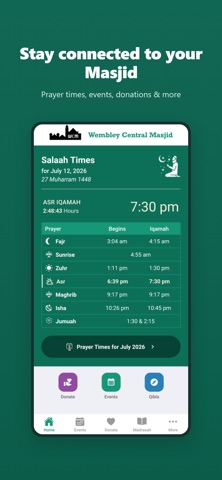 Wembley Central Masjid screenshot
