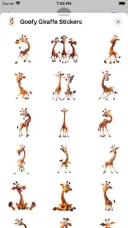 goofy giraffe stickers iphone screenshot 2