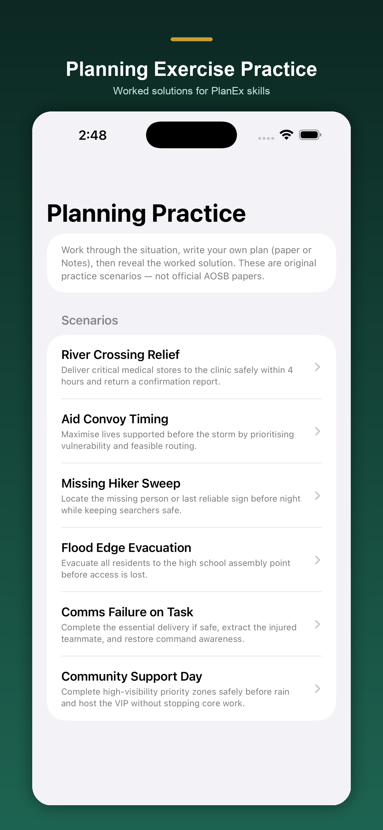Army Officer Selection Prep screenshot 5