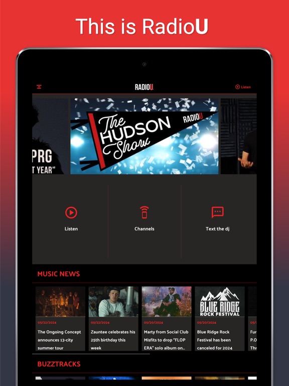 Screenshot #4 pour RadioU — Where Music Is Going