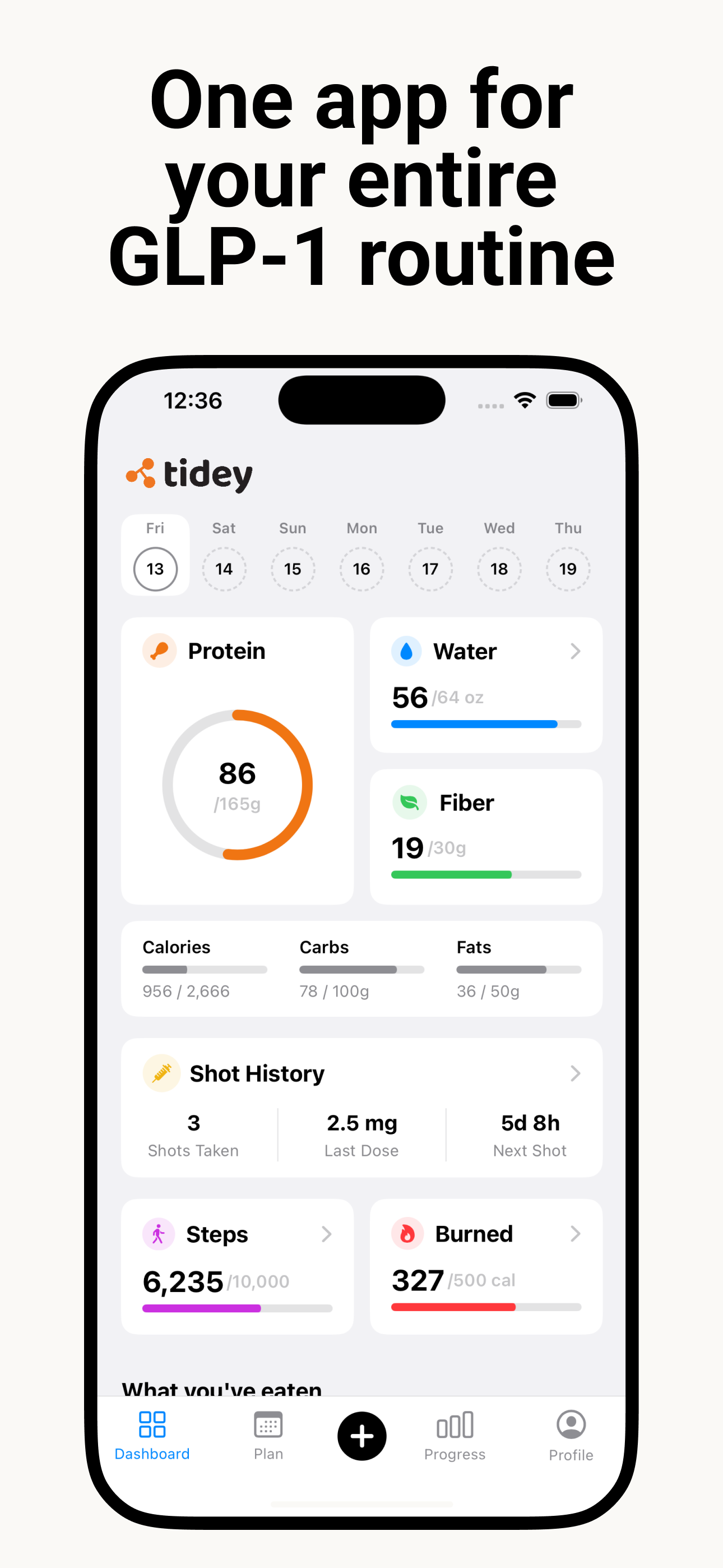 Tidey GLP-1 Tracker & Recipes
