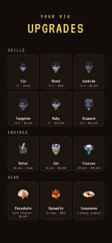 Descent - mining game iPhone screenshot