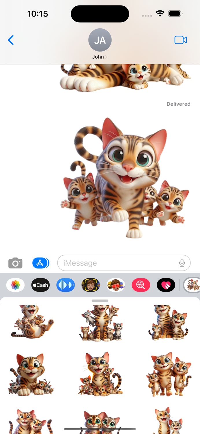 Bengal Cat Kitten Stickers