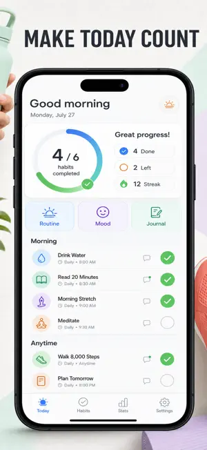 Habit Builder: Streaks & Goals screenshot 1
