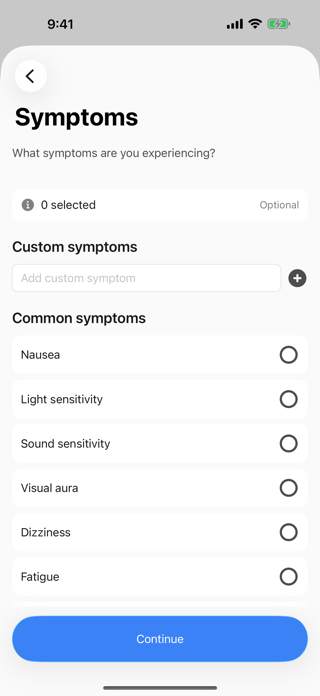Migraine Tracker - Diary Screenshot 4 of 8