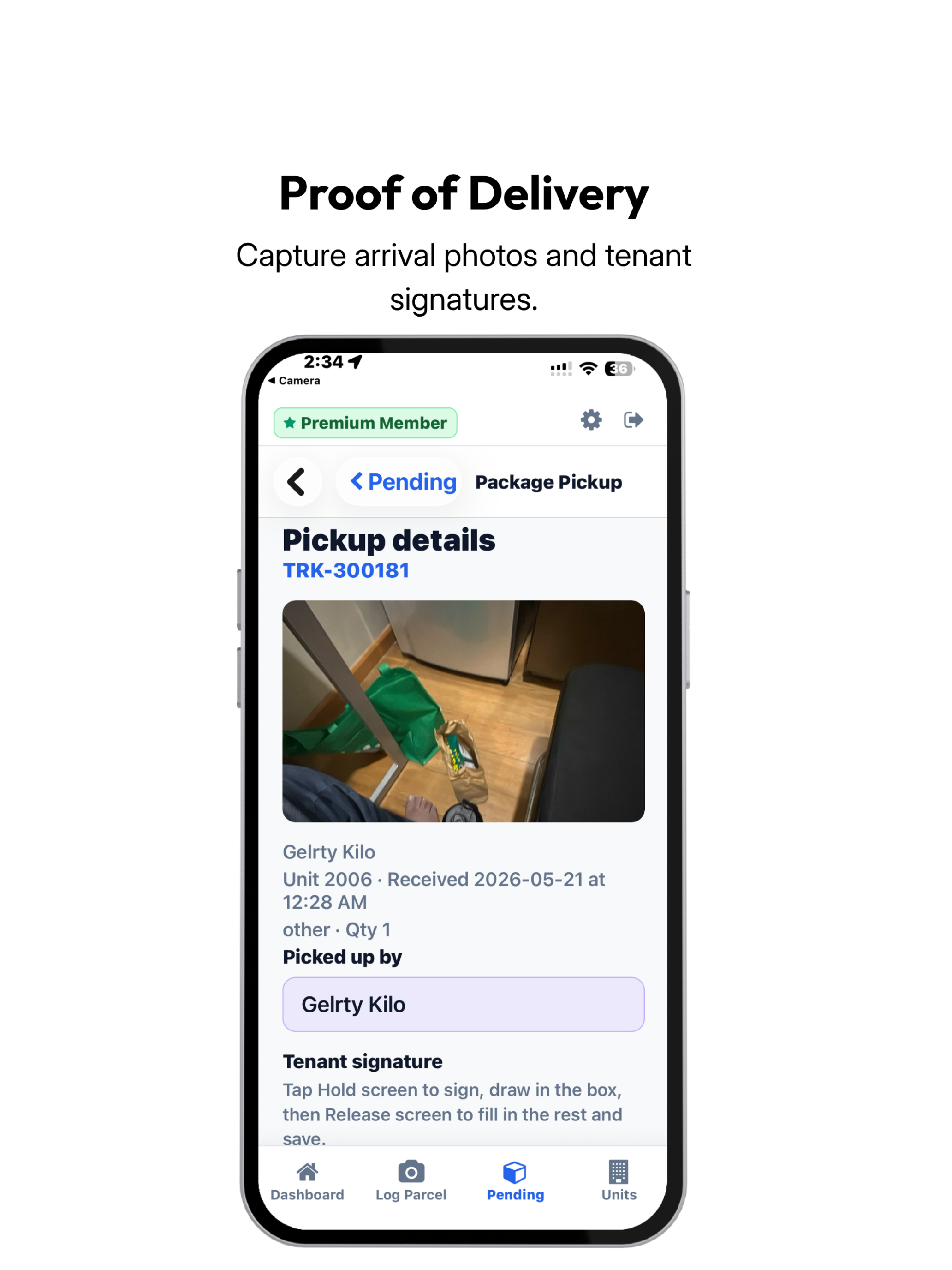 Trackkr: Package Log screenshot 15