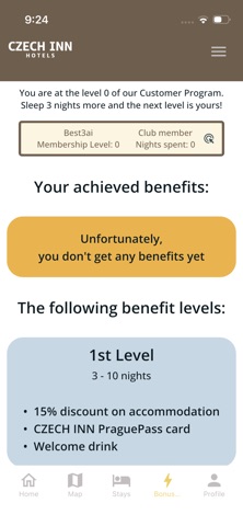 Czech Inn Hotels screenshot