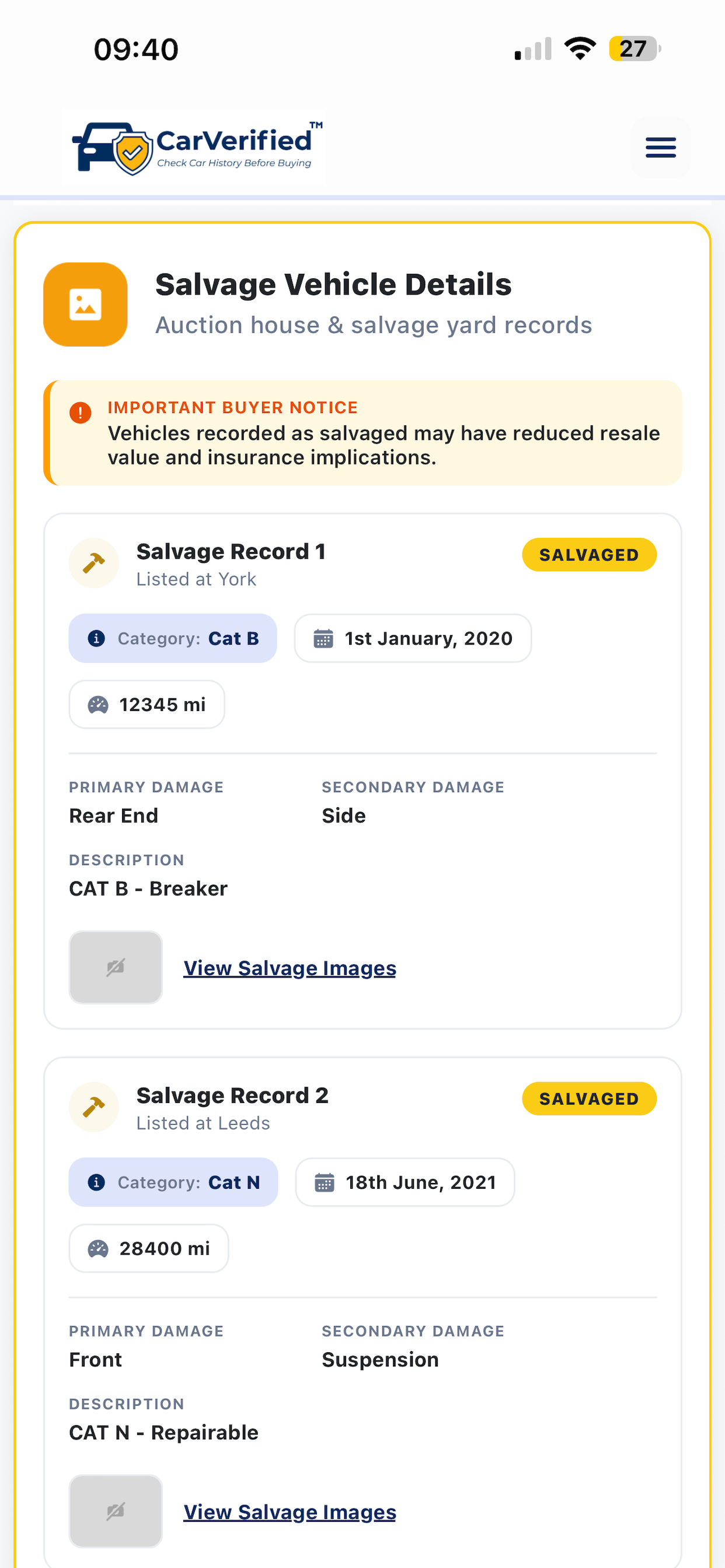 CarVerified: Check Car History screenshot 4
