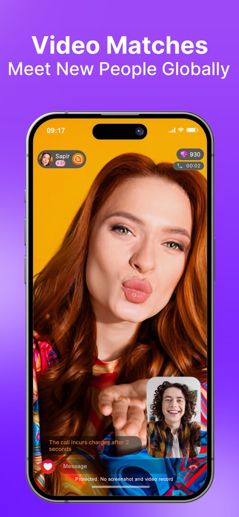 Ravi: Video Chat, Meet Singles - L'application assure des appels vidéo mondiaux tout en protégeant la confidentialité des utilisateurs grâce à des avertissements clairs de coûts et des mesures anti-capture/enregistrement.