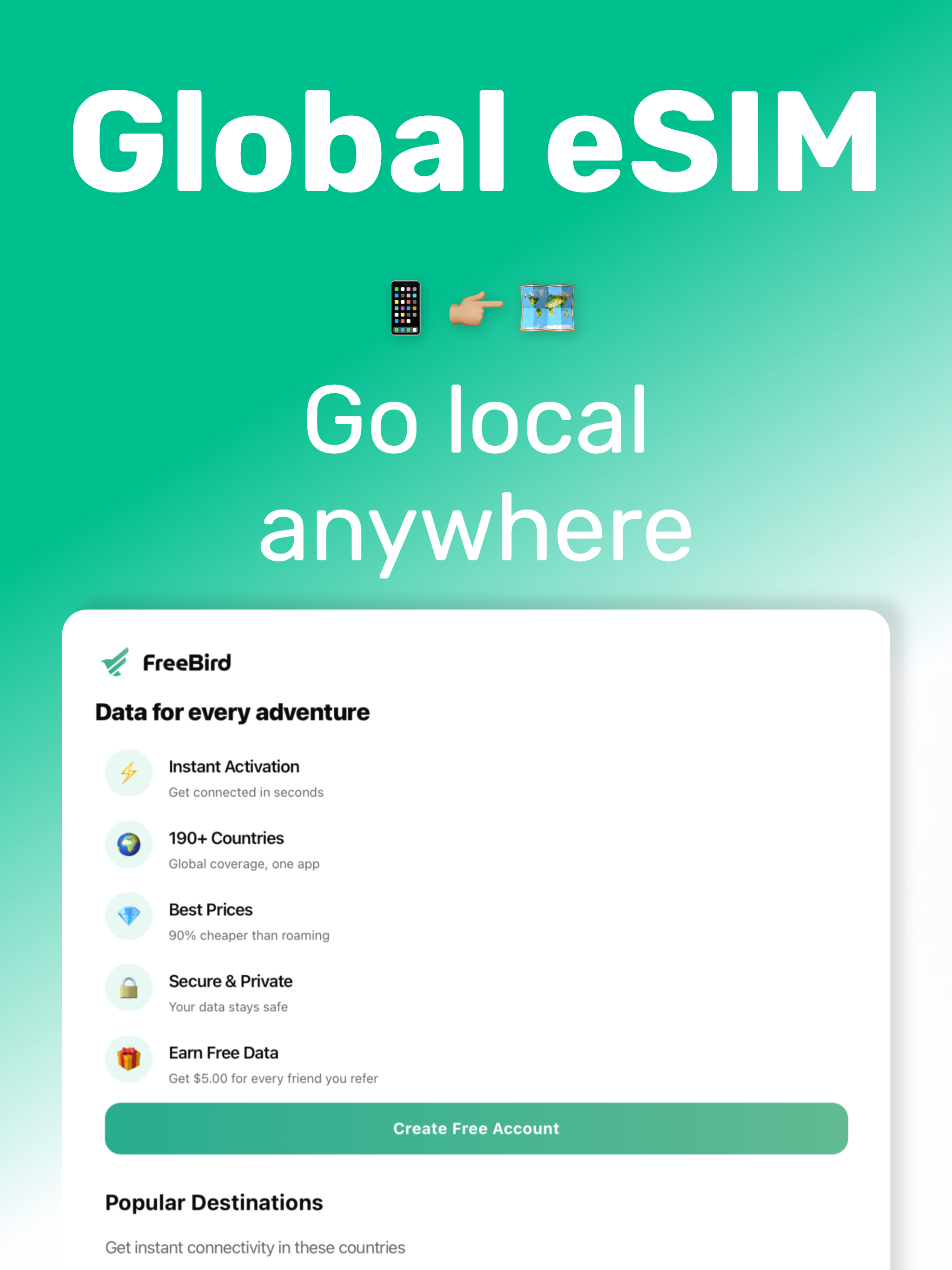 FreeBird - eSIM for travelers