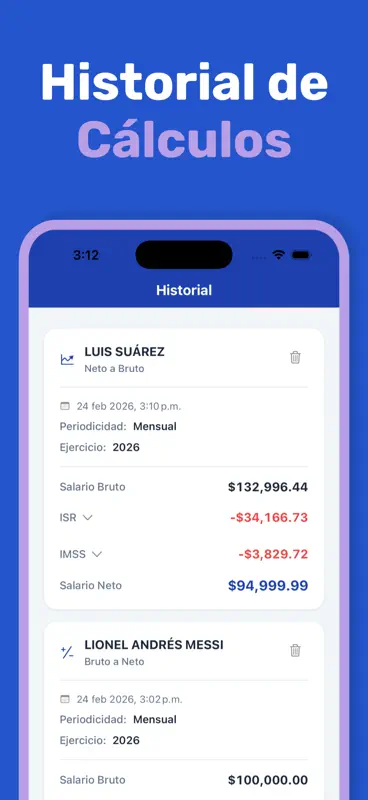 Calculadora ISR e IMSS screenshot 5 of 5