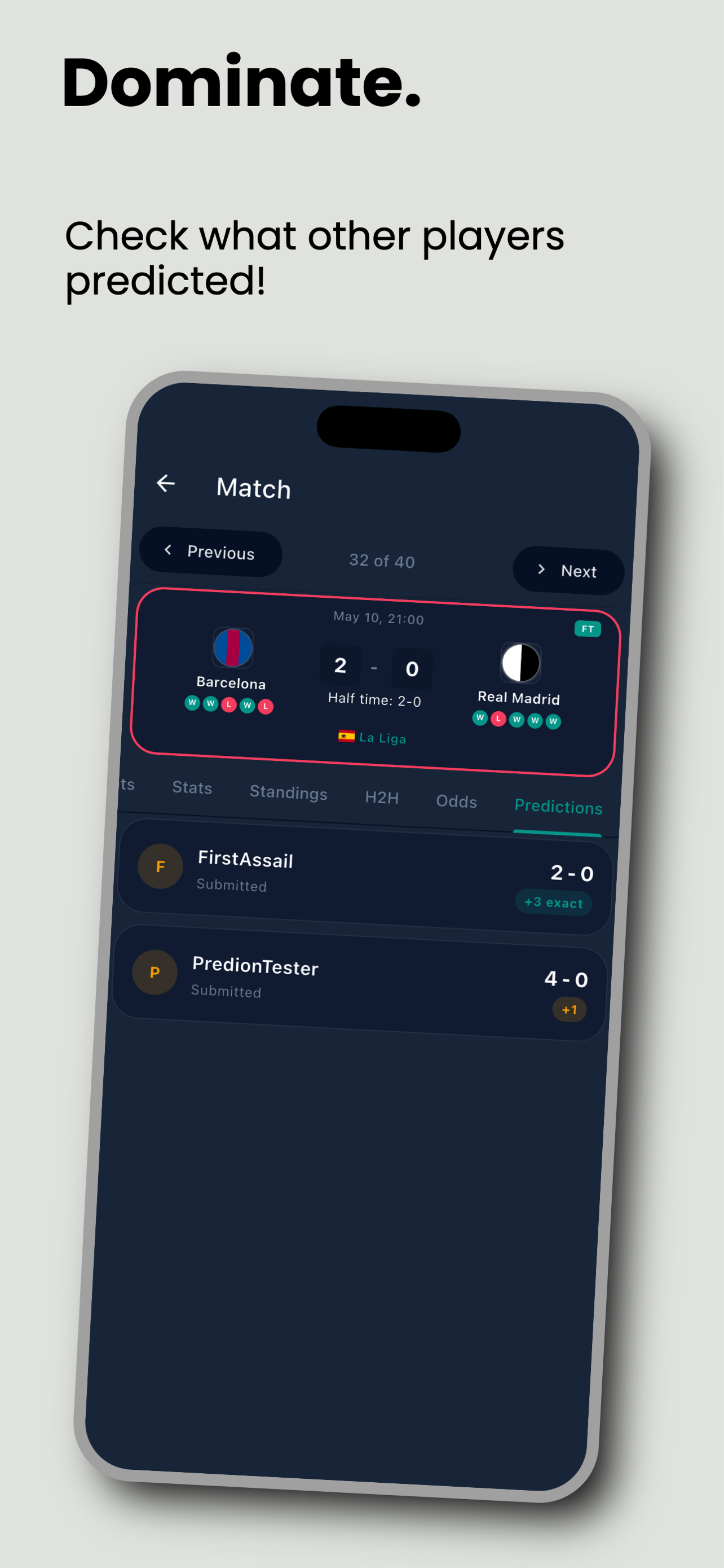 Predion - Football prediction