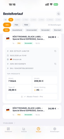 SalesPush — FBA & FBM Alerts screenshot