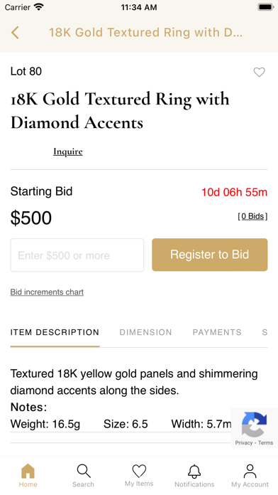 Associated Estate Auctions Screenshot