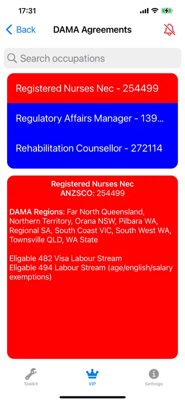 Aussie Visa Mate screenshot 4 of 7
