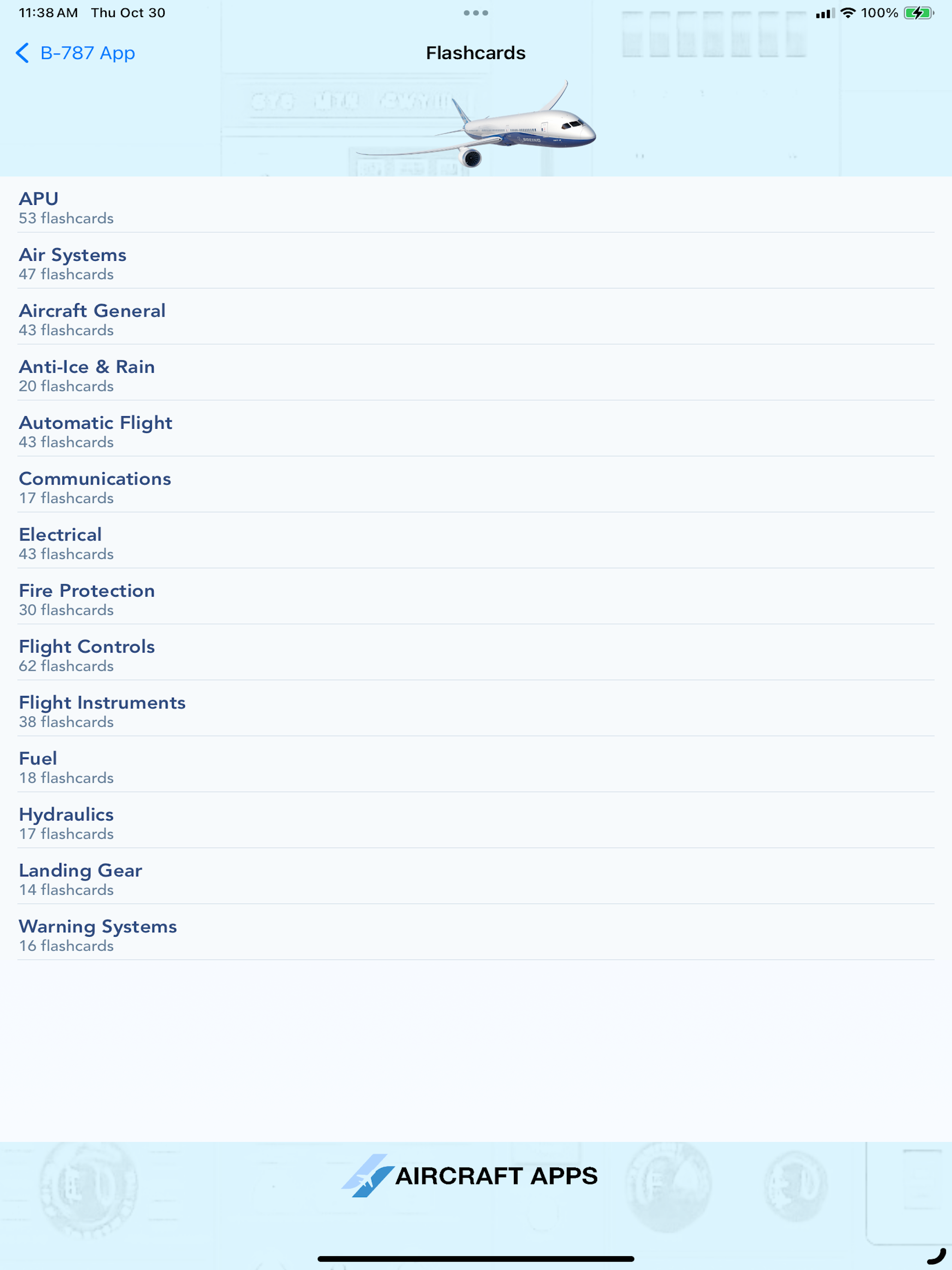 iBOEING B-787 Aircraft Apps