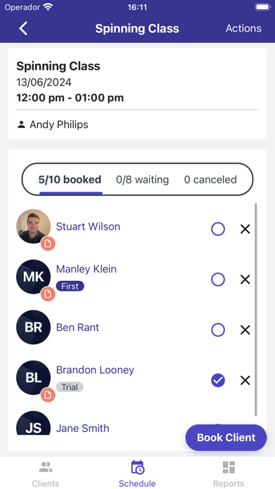 Glofox Pro - Staff App Screenshot