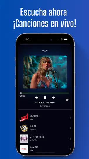 Captura de pantalla de Radio AM/FM en iPhone 8