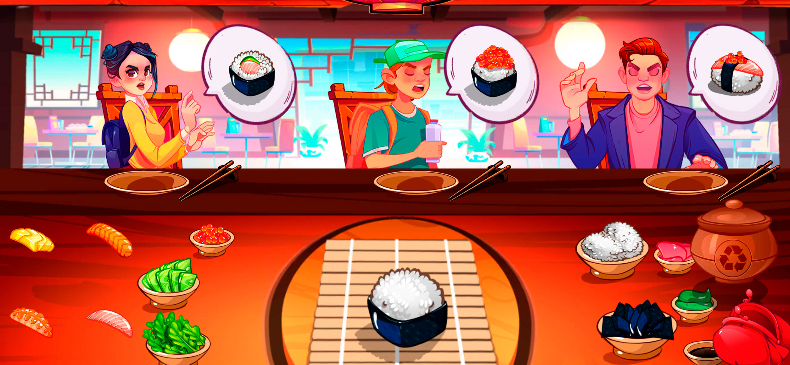 Sea Fishing - Sushi Maker Game