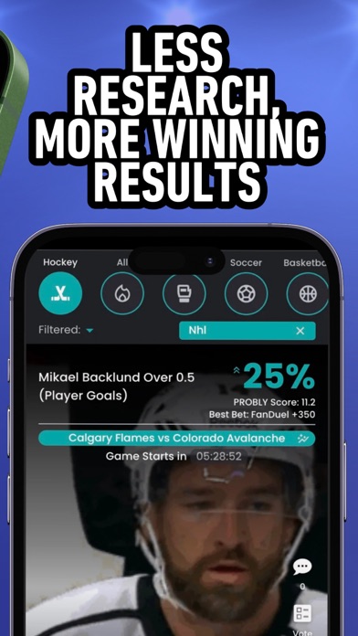 Probly | Sports Betting Data Screenshot