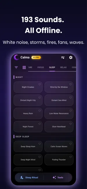 Calma: Sleep Sounds & Noise screenshot 2