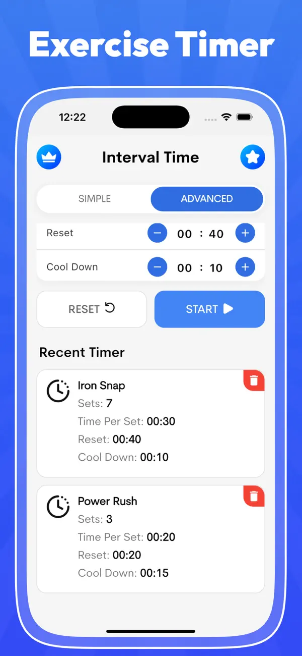 #5. Interval Timer & Tabata Timer (iOS) Ved: Kantaben Gorasiya