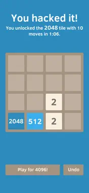 2048 Hack Play screenshot 4