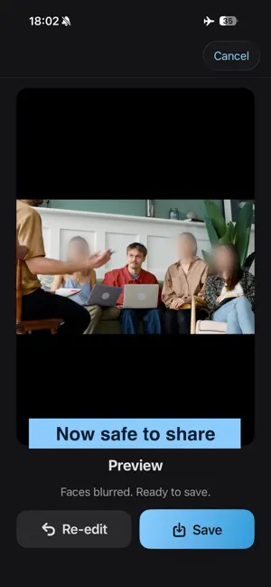 Face Blur for Video: Anonimo screenshot 3