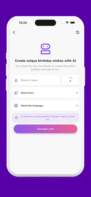 Happy Birthday Wishes with AI screenshot 2