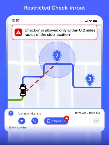 RouteIQ for Zoho CRM iPad screenshot
