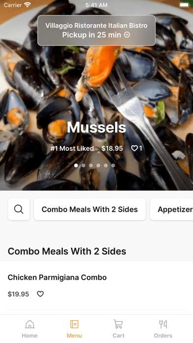 Villaggio Ristorante Italian iPhone screenshot 2 - Food & Drink app