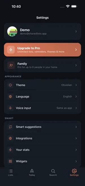 Psst: Shared Lists & Tasks screenshot 1