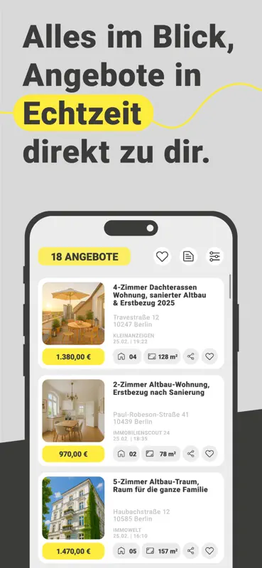 Immobilien Bot. Wohnung finden screenshot 2 of 6