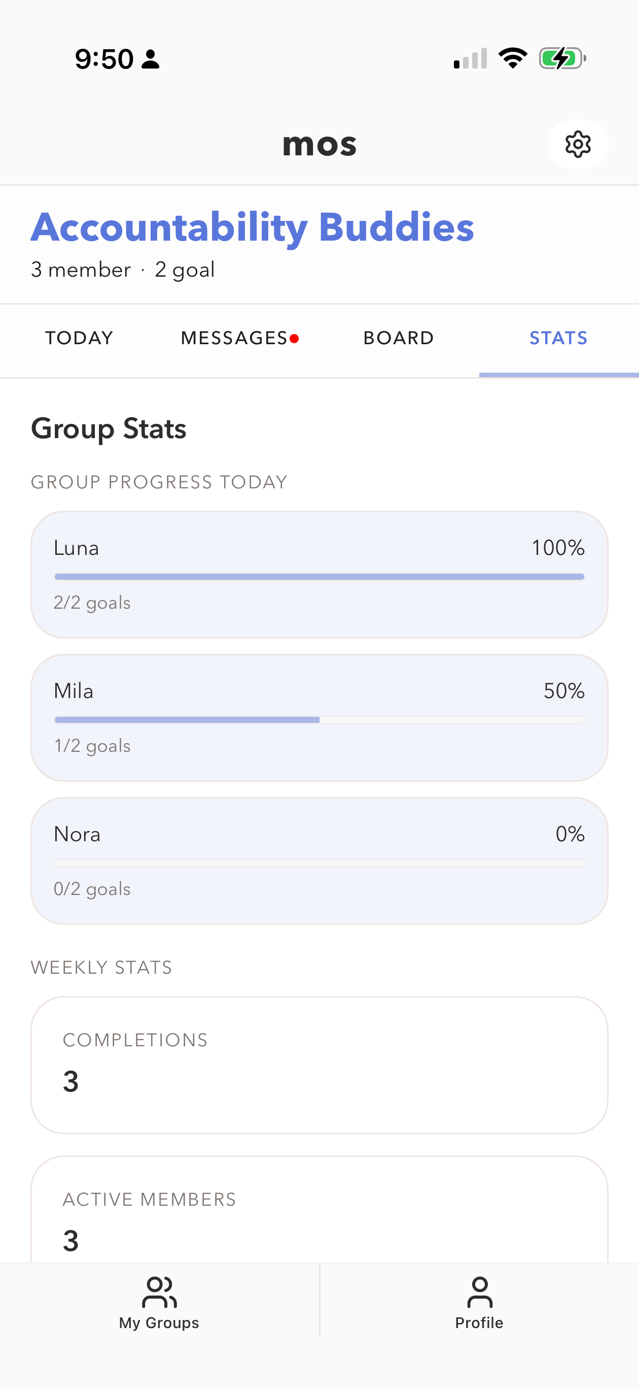 mos: group goal&habit tracker screenshot 7