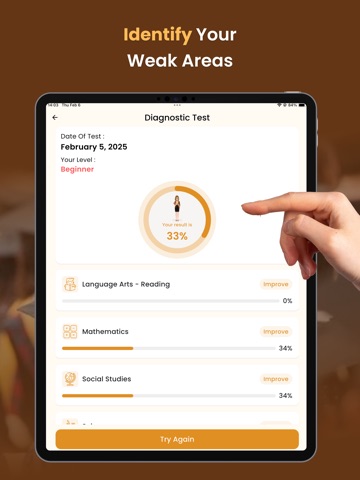 HISET Practice Test 2026 iPad screenshot