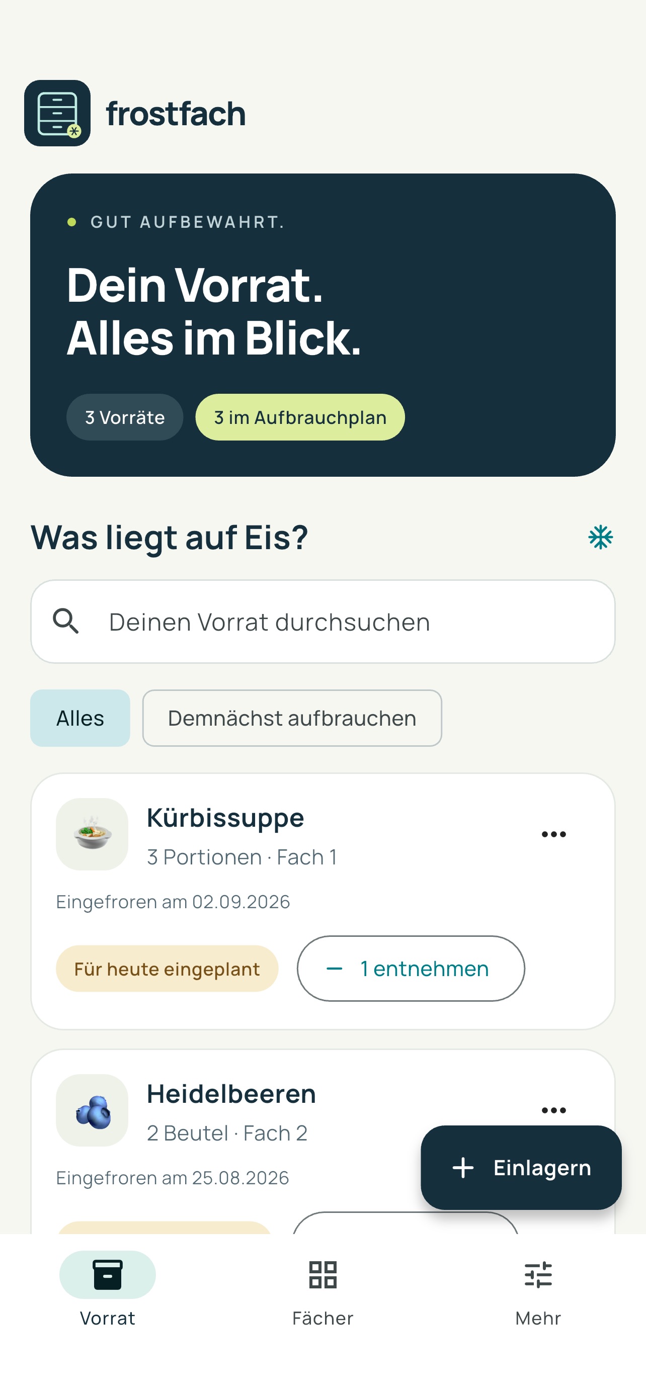 Screenshot 3 of Frostfach – Gefriervorrat