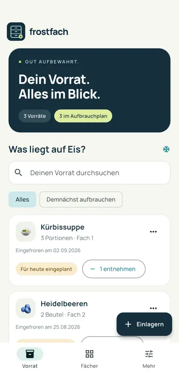 Frostfach – Gefriervorrat screenshot 3 of 3