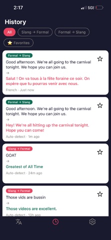 LingualShift: Language Shifter iPhone screenshot