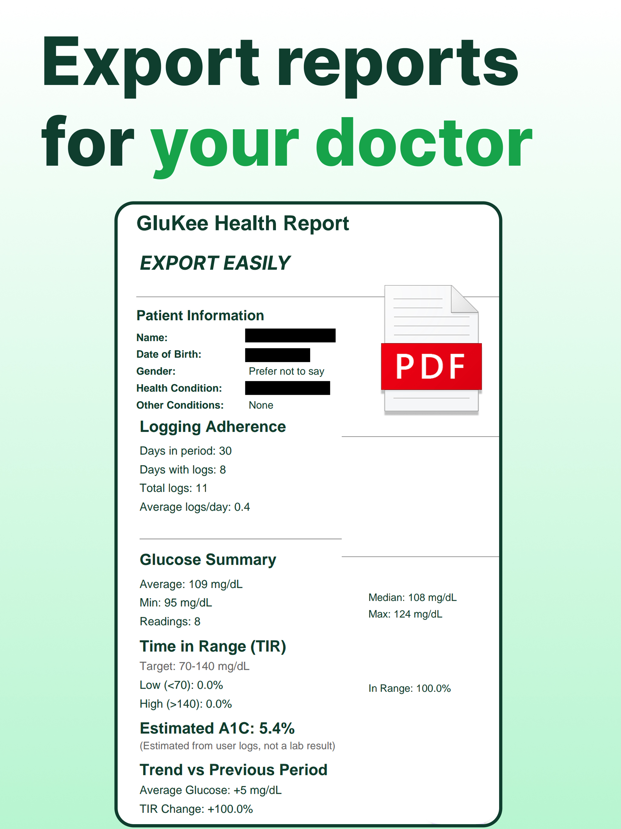 GluKee: Blood Sugar Tracker