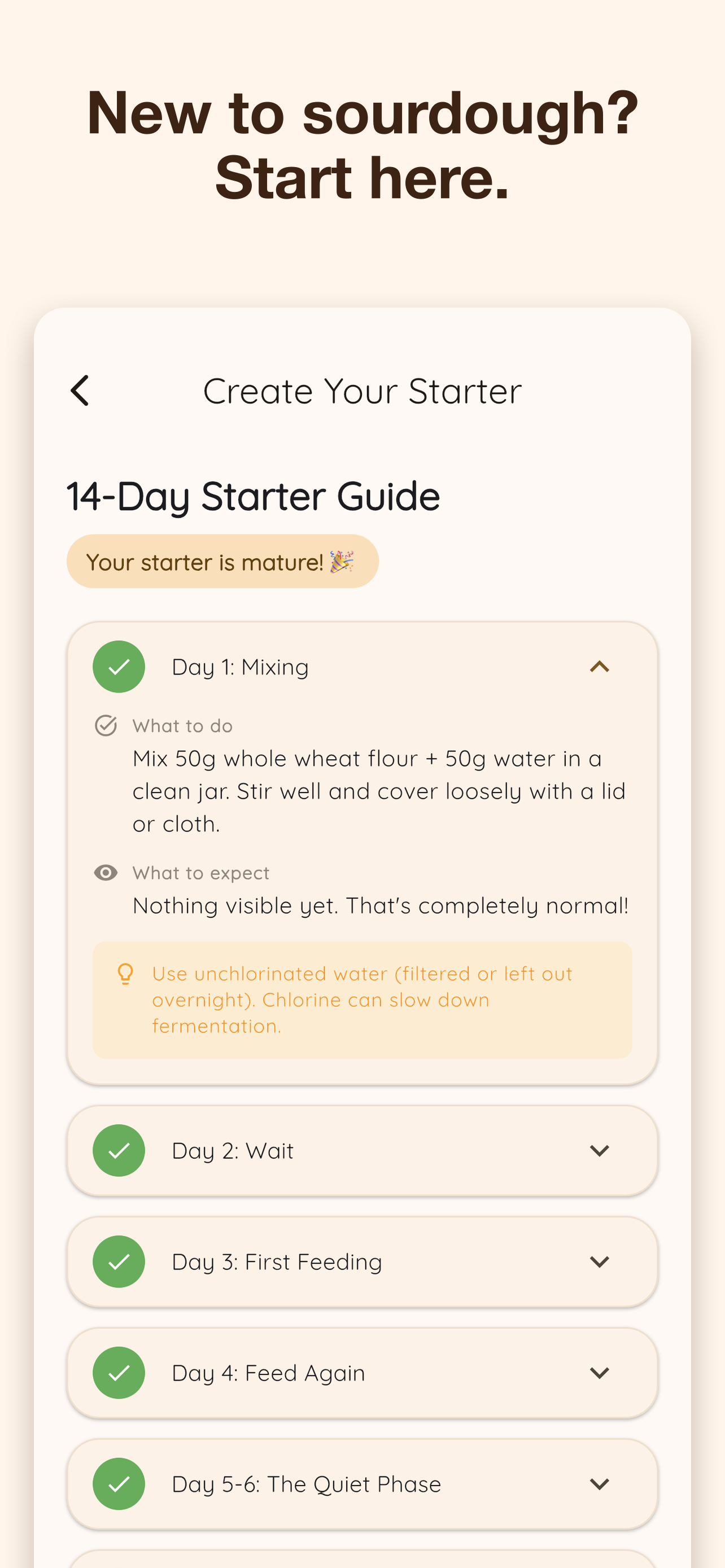 Sourdough Starter Tracker screenshot 3
